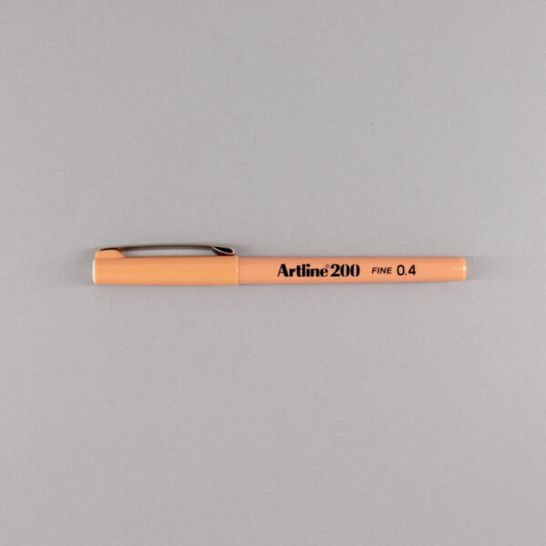 Artline 200 Fineline Pen 0.4mm Apricot