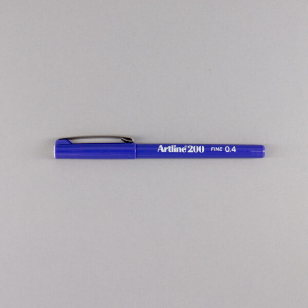 Artline 200 Fineline Pen 0.4mm - Blue