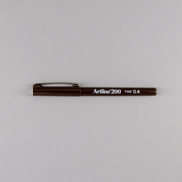 Artline 200 Fineline Pen 0.4mm Black