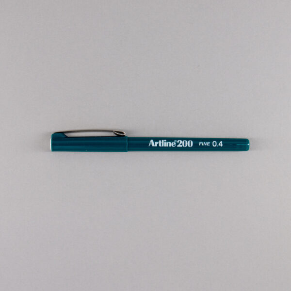 Artline 200 Fineline Pen 0.4mm Dark Green