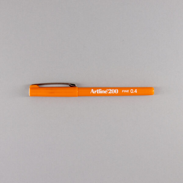Artline 200 Fineline Pen 0.4mm Orange
