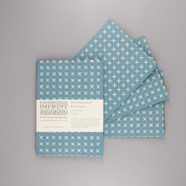 Cambridge Imprint 10 Envelopes Little Stars Faded Denim