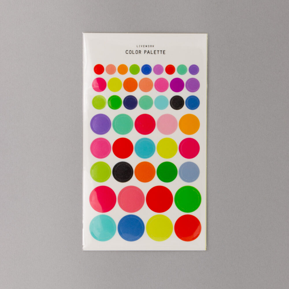 Liveworks Stickers Sheet Circles Colour Palette