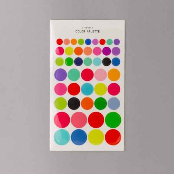 Liveworks Stickers Sheet Circles Colour Palette