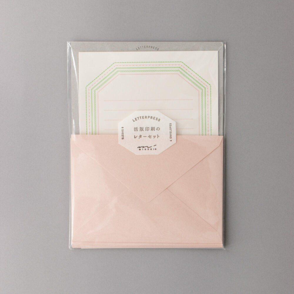 Midori Writing Set Pale Pink