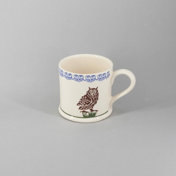 Brixton Pottery Owl on stump Mug LARGE 250ml