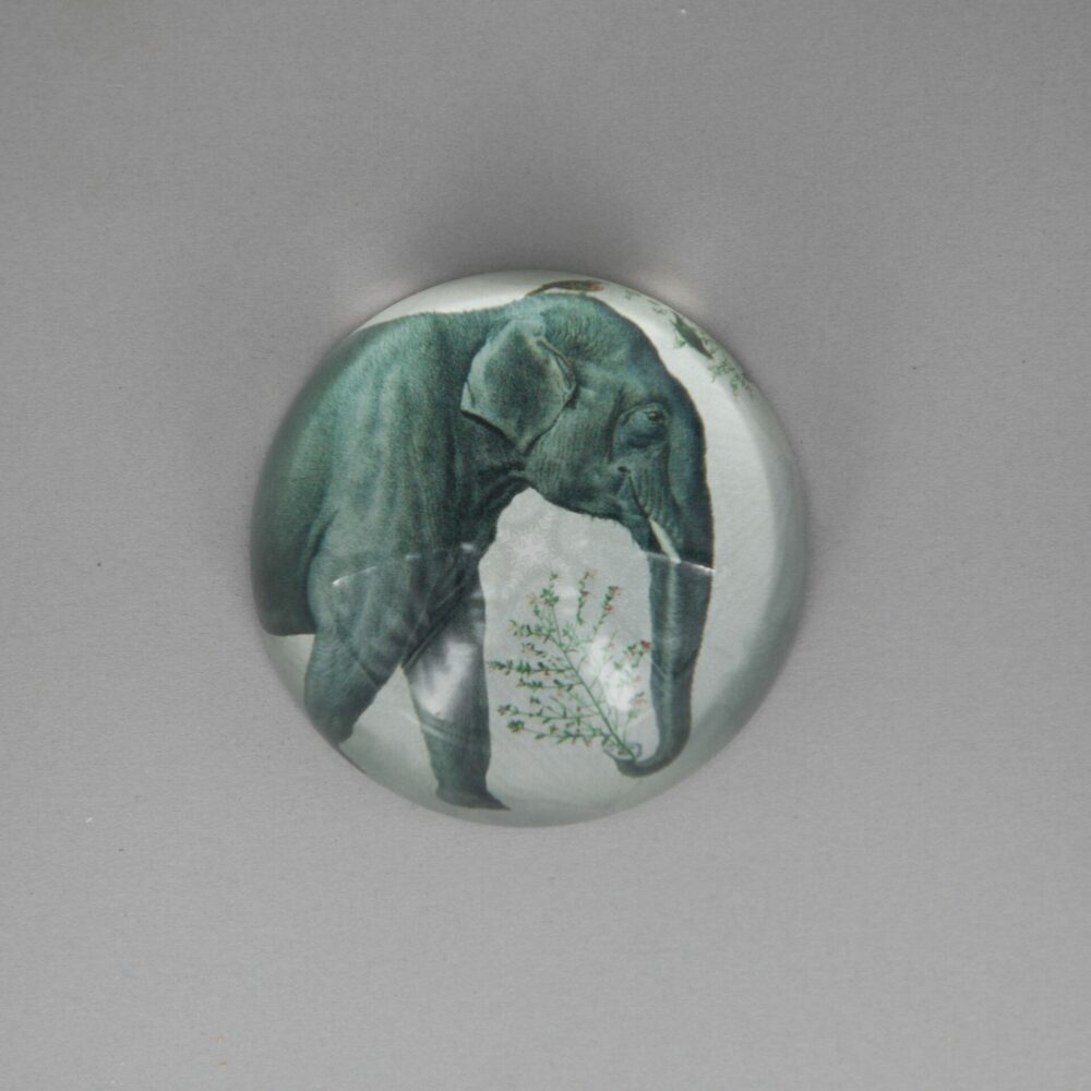 Elephant Crystal Paperweight - Image 2
