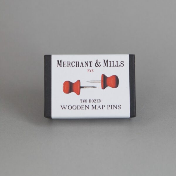Red Wooden Map Pins