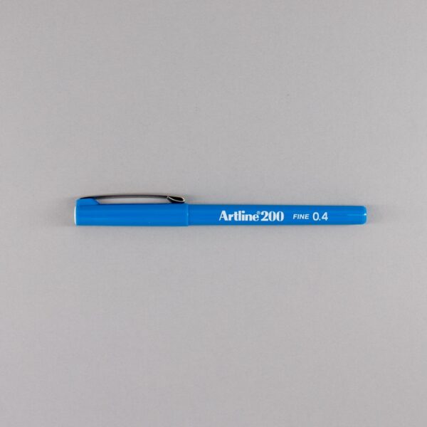 Artline 200 Fineline Pen 0.4mm Sky Blue