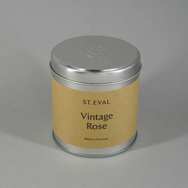 Vintage Rose St Eval Candle Tin