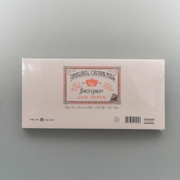 Crown Mills envelopes pale pink 11cm x 22.5cm