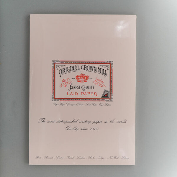 Original Crown Mill pale pink A4 laid writing paper