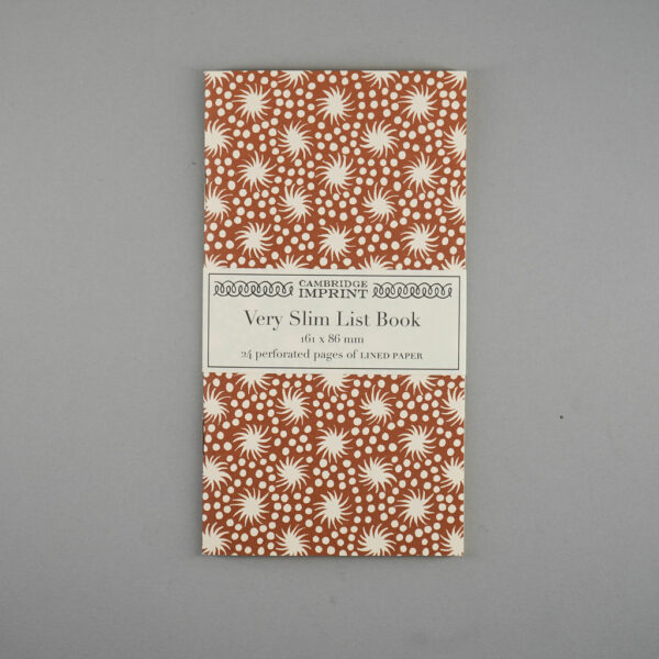 Slim Cambridge Imprint List Book (Cocoa Animacules)