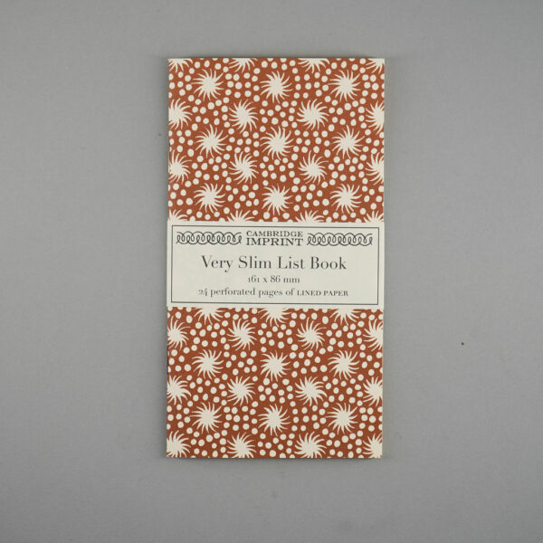 Slim Cambridge Imprint List Book (Brown Animacules)